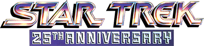 Star Trek 25th Anniversary logo for GameBoy